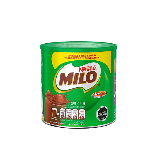 MILO ACTIV-GO TARRO 700 G                         